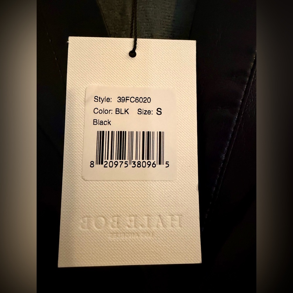 Hale Bob Emily Smocked Vegan Leather Dress - Picture 6 of 6